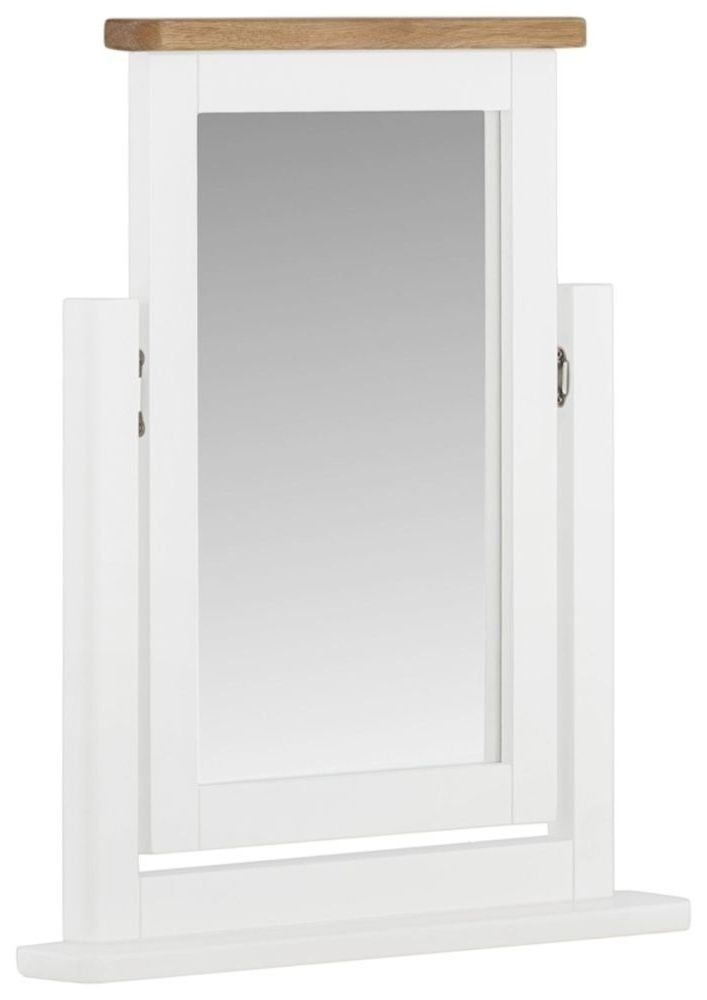 Portland Ivory White Painted Dressing Mirror