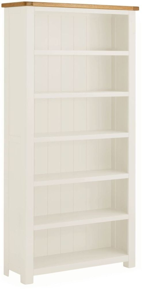 Portland Ivory White Painted Large Bookcase