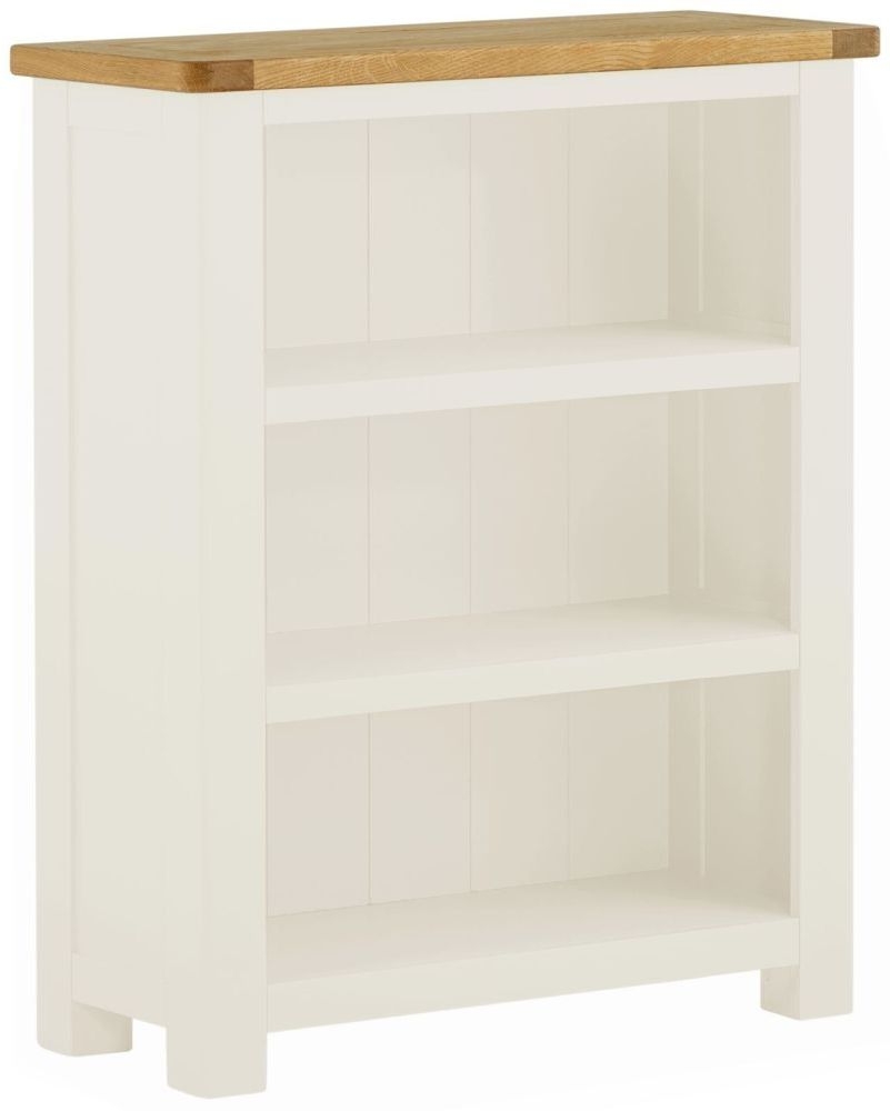 Portland Ivory White Painted Small Bookcase