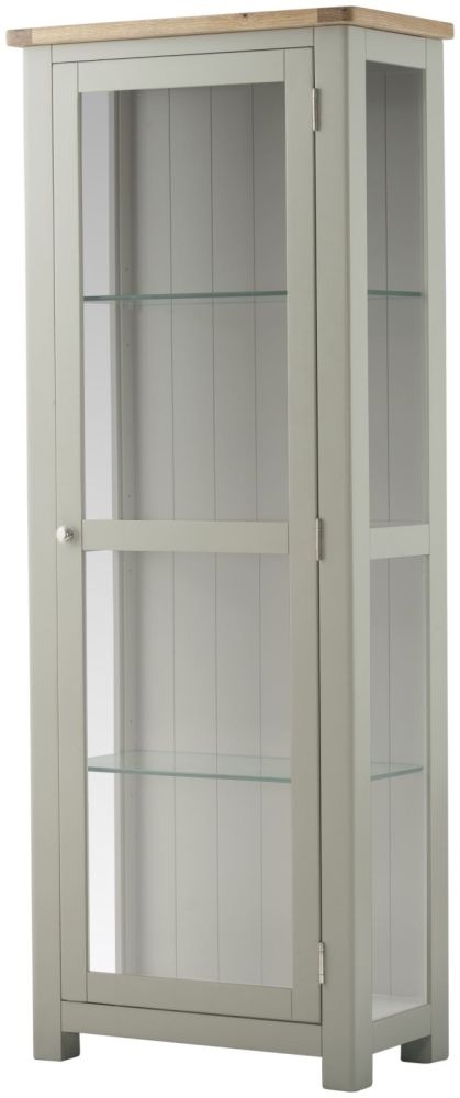 Portland Stone Painted Display Cabinet