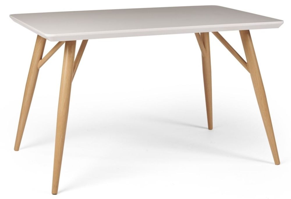 Portofino White And Oak Dining Table