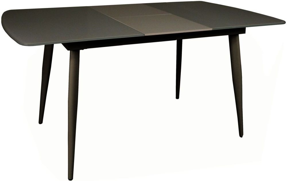 Riva Grey And Glass 120cm150cm Extending Dining Table