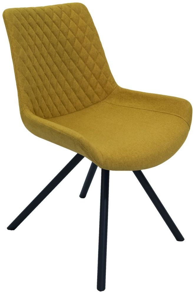 Sigma Saffron Fabric Dining Chair Sold In Pairs