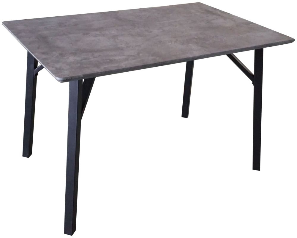 Tetro Concrete Effect 120cm Dining Table