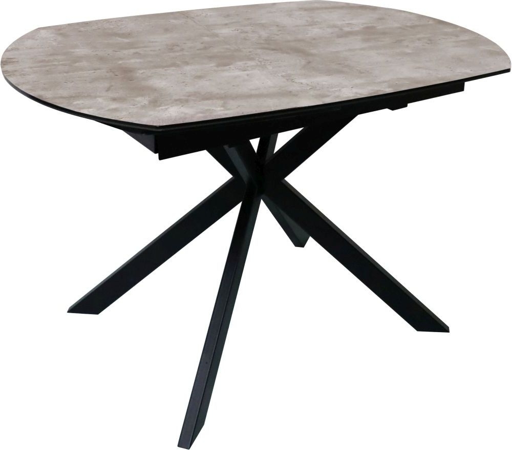 Tetro Motion Concrete Effect 120cm180cm Extending Dining Table