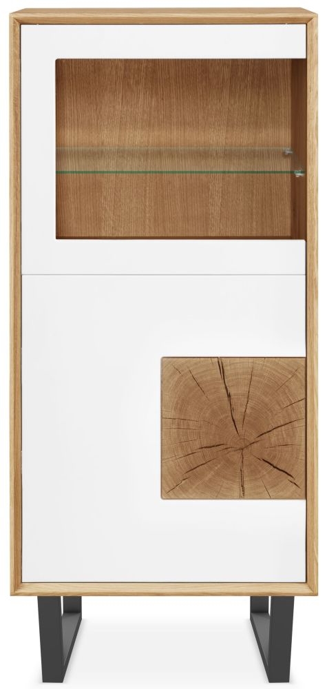 Clemence Richard Modena Oak 2 Door Display Cabinet