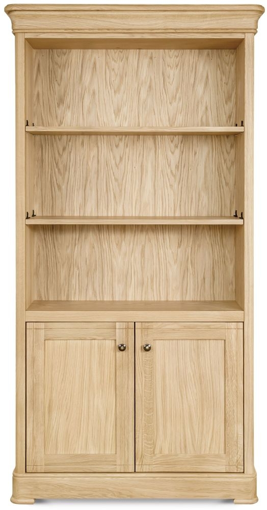 Clemence Richard Moreno Oak Tall Wide Bookcase