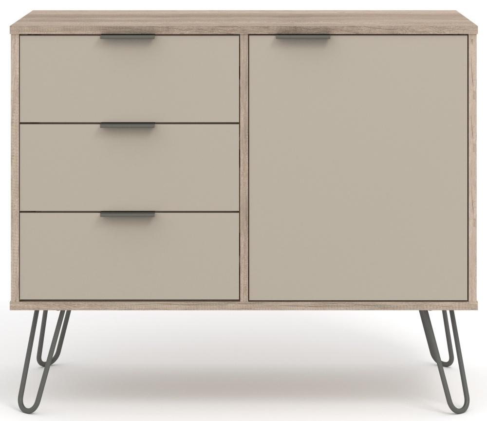 Augusta Driftwood Small Sideboard With Hairpin Legs