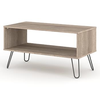 Corona Driftwood Open Coffee Table With Hairpin Legs