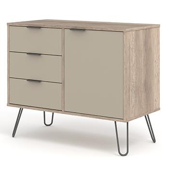 Corona Driftwood Small Sideboard With Hairpin Legs
