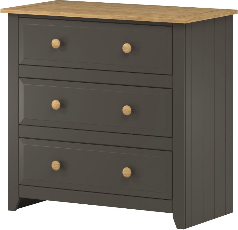 Core Products Capri Carbon Italian 3 Drawer Chest