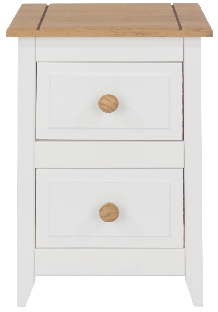 Capri White Petite Bedside Cabinet