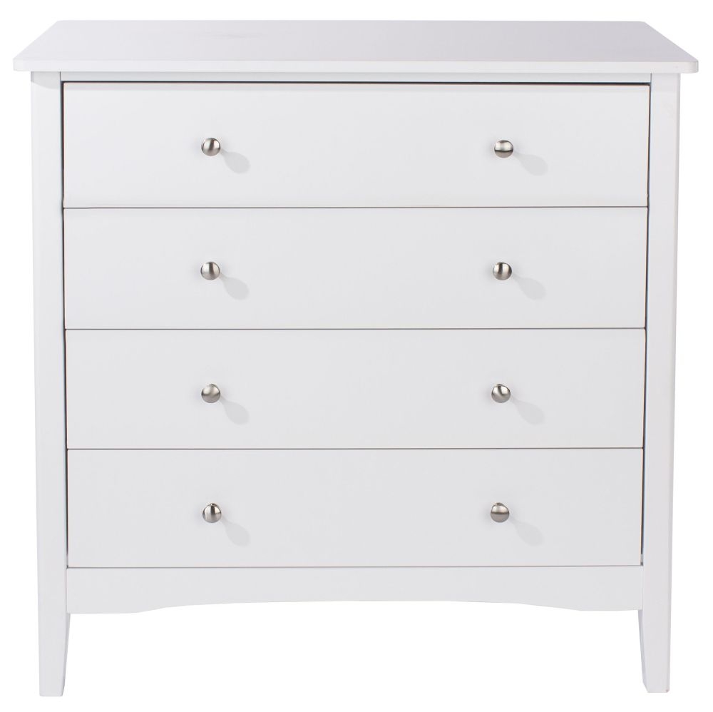 Como White Painted 4 Drawer Chest