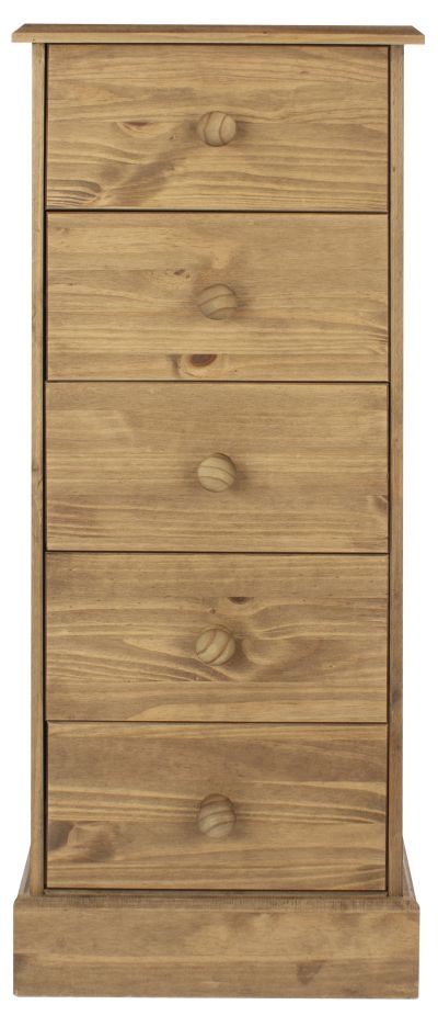 Cotswold 5 Drawer Narrow Chest