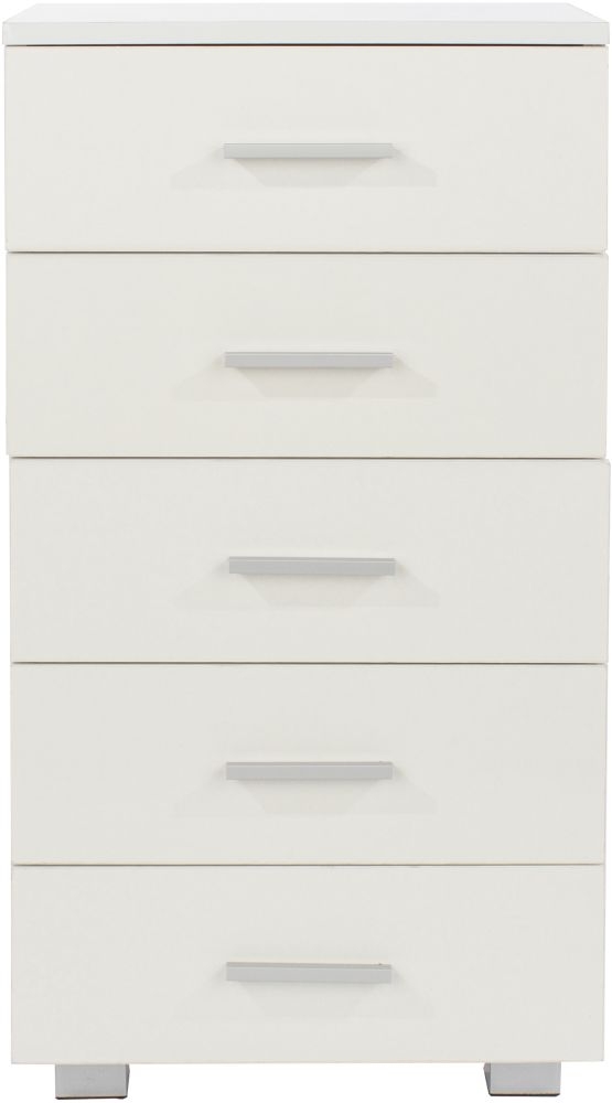 Core Product Lido Italian 5 Narrow Chest Of Drawers