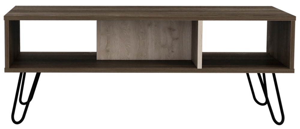 Nevada Grey Oak Coffee Table With Hairpin Legs