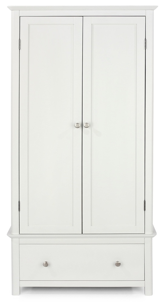 Stirling White 2 Door Combi Wardrobe Stone Top