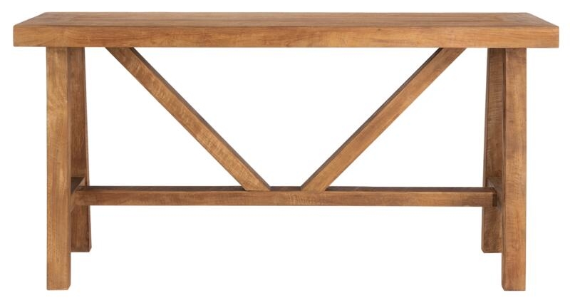 Classic Monastery Natural Teak Wood Console Table
