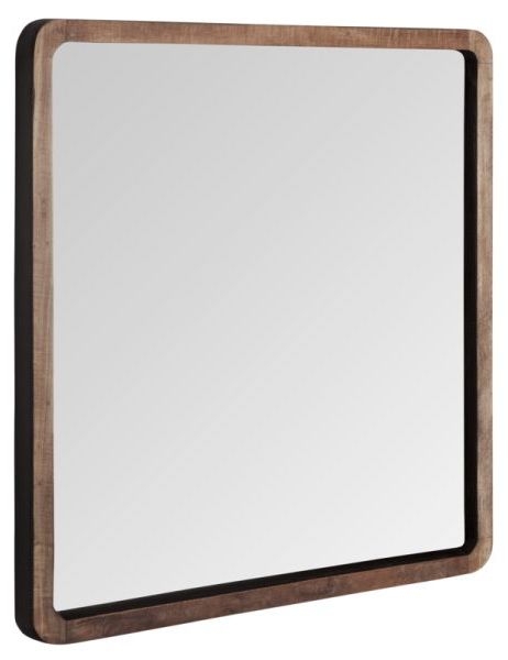 Cosmo Natural Teak Wood Square Mirror 80cm X 80cm