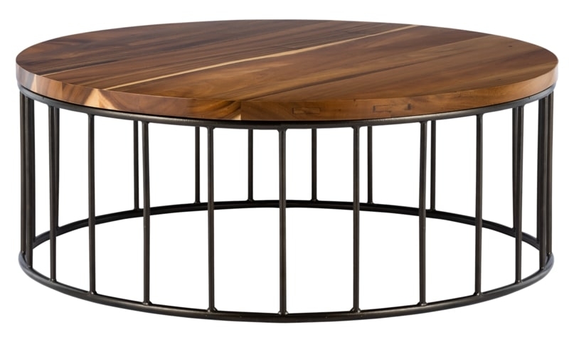 Flare Suar Wood Round Coffee Table