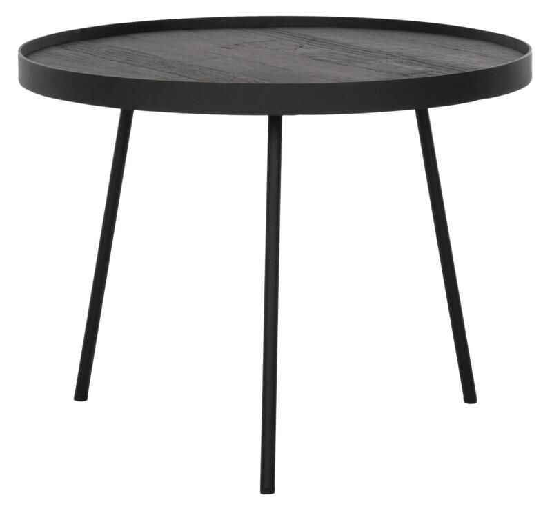 Highlight Saturnus Black Teak Wood Medium Round Coffee Table