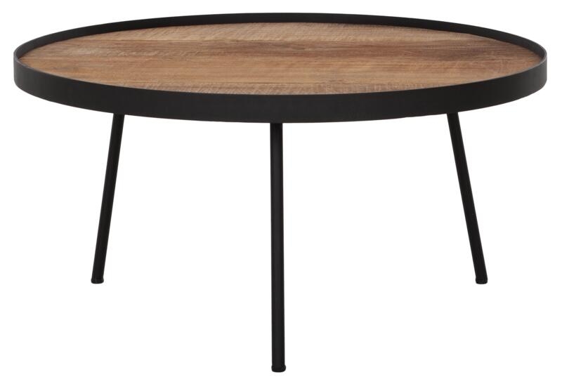 Highlight Saturnus Natural Teak Wood Large Round Coffee Table