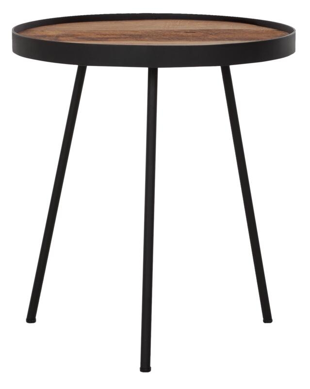 Highlight Saturnus Natural Teak Wood Small Round Coffee Table