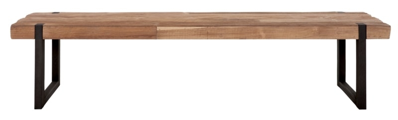 Timeless Beam Natural Teak Wood Large Coffee Table