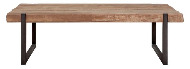 Timeless Beam Natural Teak Wood Small Coffee Table