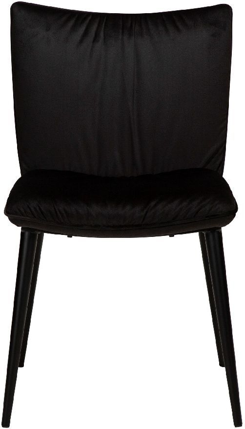 Dan Form Join Meteorite Black Velvet Dining Chair Sold In Pairs