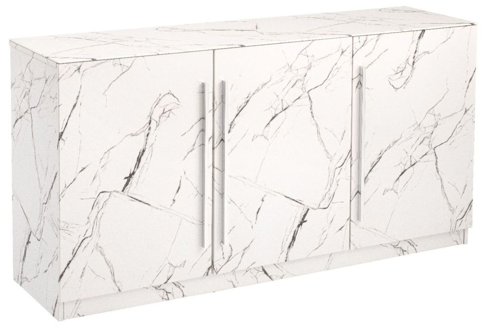 Selmont Marble Effect Large Sideboard Clearance Fs011