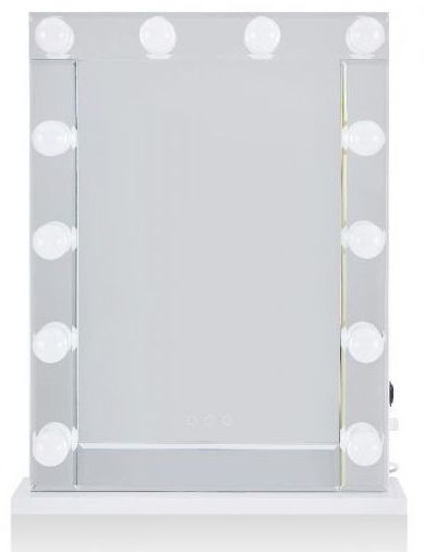 Hollywood White Desktop Lighting Mirror 60cm X 80cm Clearance 715