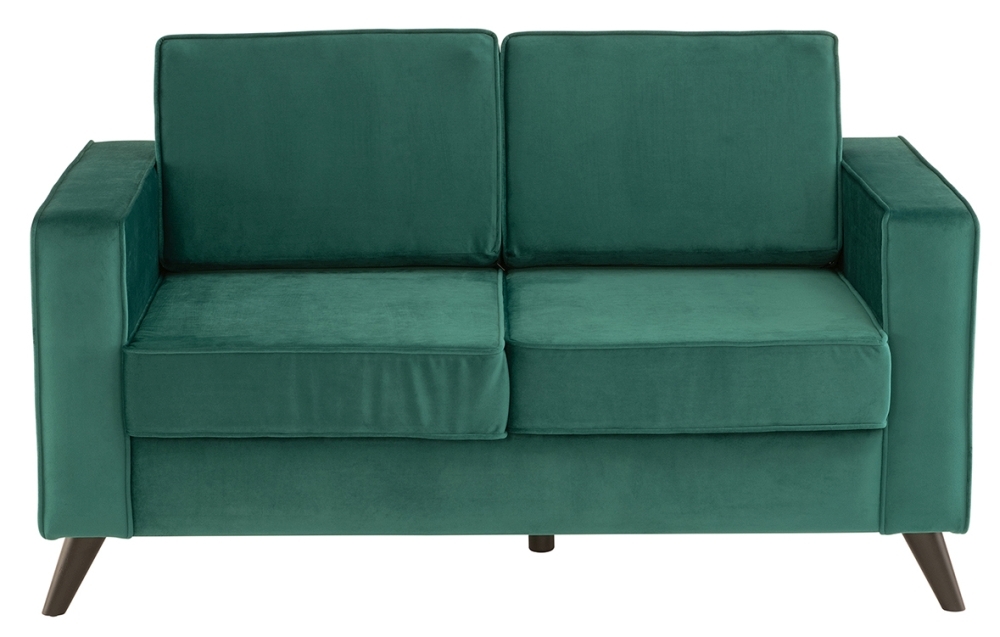 Cara Fabric 2 Seater Sofa Forest Green