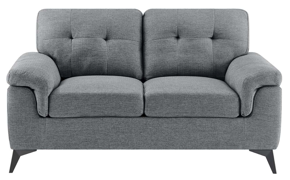 Ottawa Fabric 2 Seater Sofa Comes In Dark Grey And Emerald Green