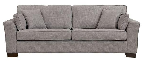 Quebec 3 Seater Sofa Comes In Light Grey Blue And Cream