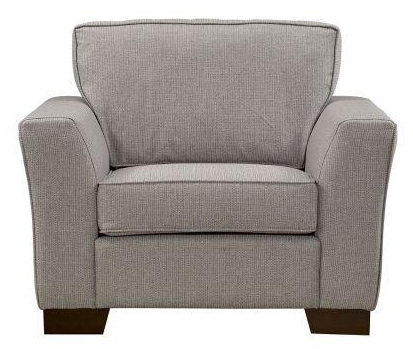 Quebec Armchair Comes In Light Grey Blue And Cream
