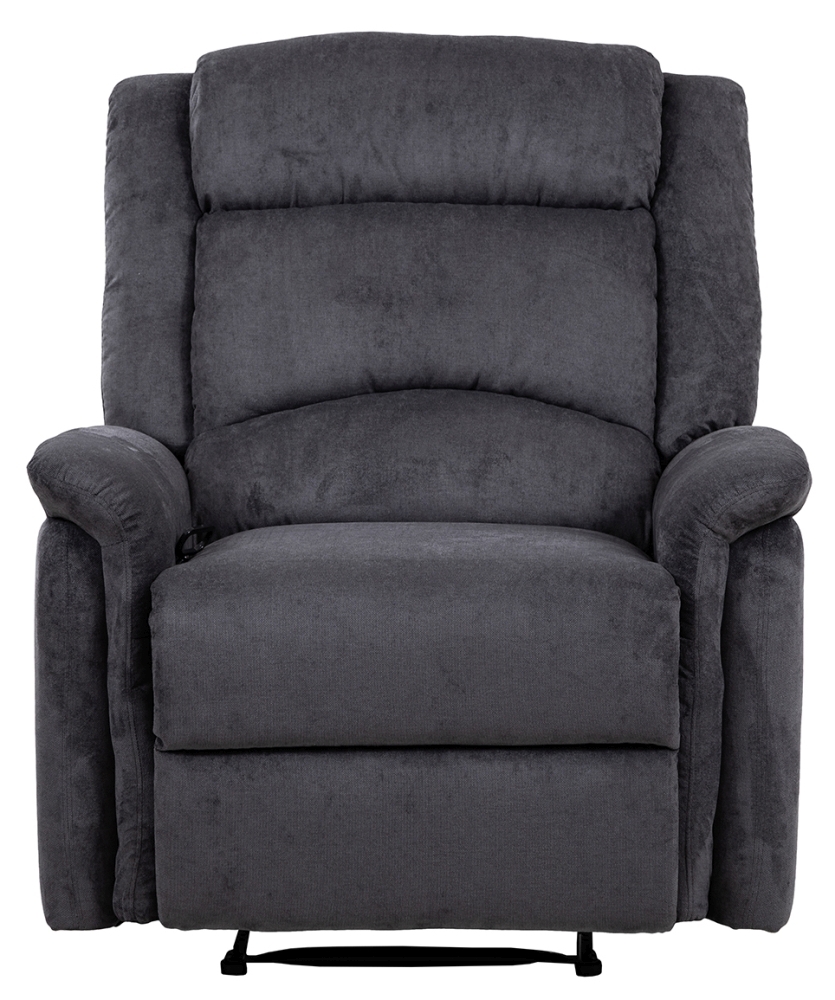 Boyd Fabric Recliner Chair Comes In Grey Denim Blue And Red