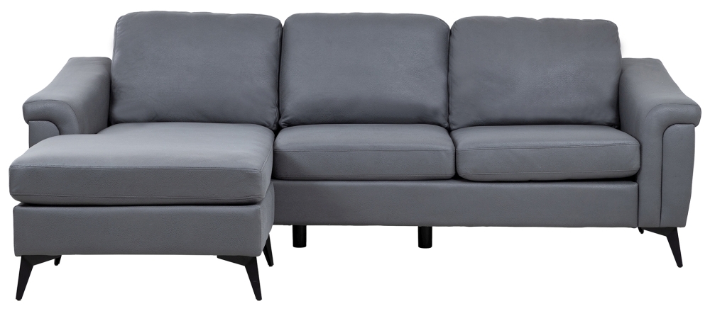 Douglas Leather Air Corner Sofa Bed Comes In Grey And Nutmeg