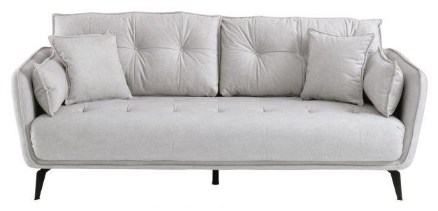 Siena Grey Fabric 3 Seater Sofa
