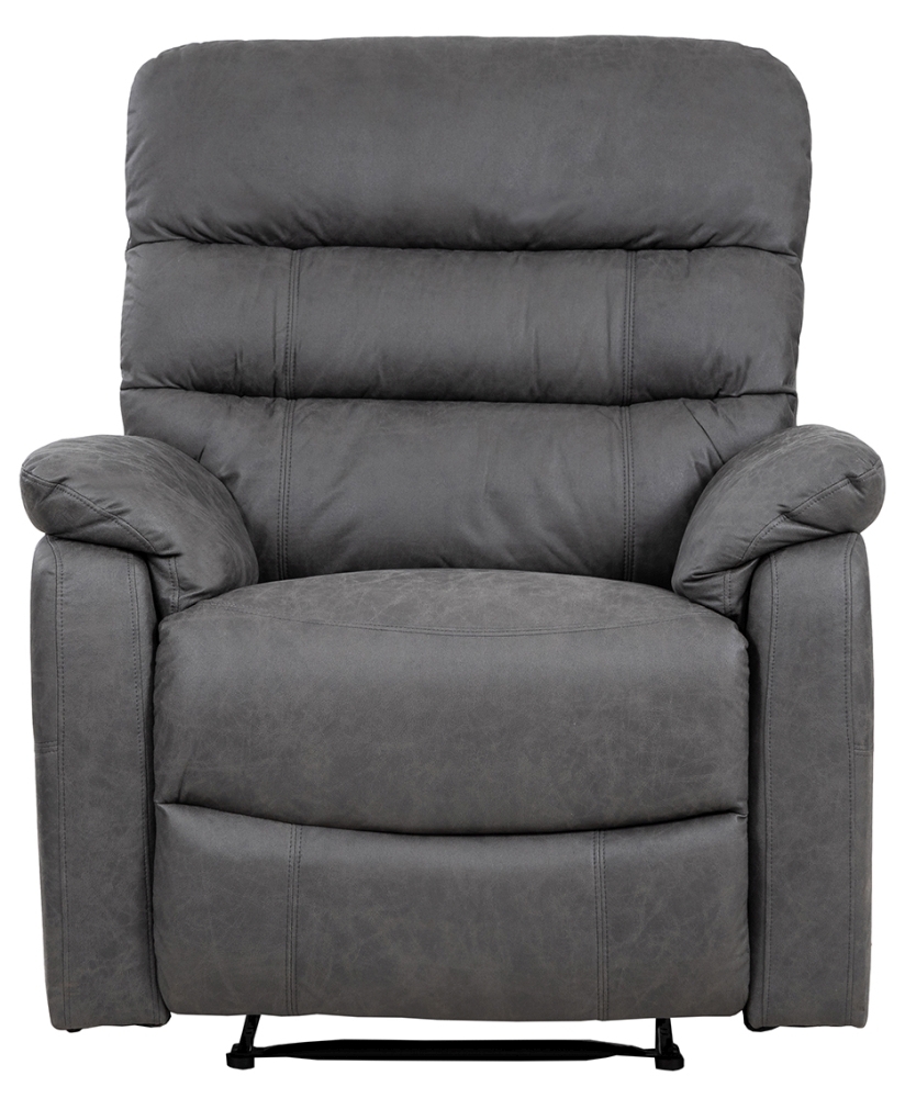 Taylor Leather Recliner Armchair Comes In Grey And Antique Brown