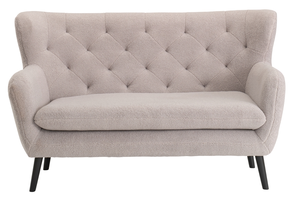 Yak Velvet Fabric 2 Seater Sofa Comes In Grey Royal Blue Pink And White Options