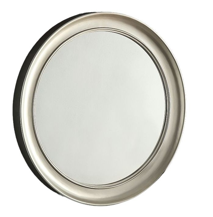 Lansing Silver Round Wall Mirror 100cm X 100cm