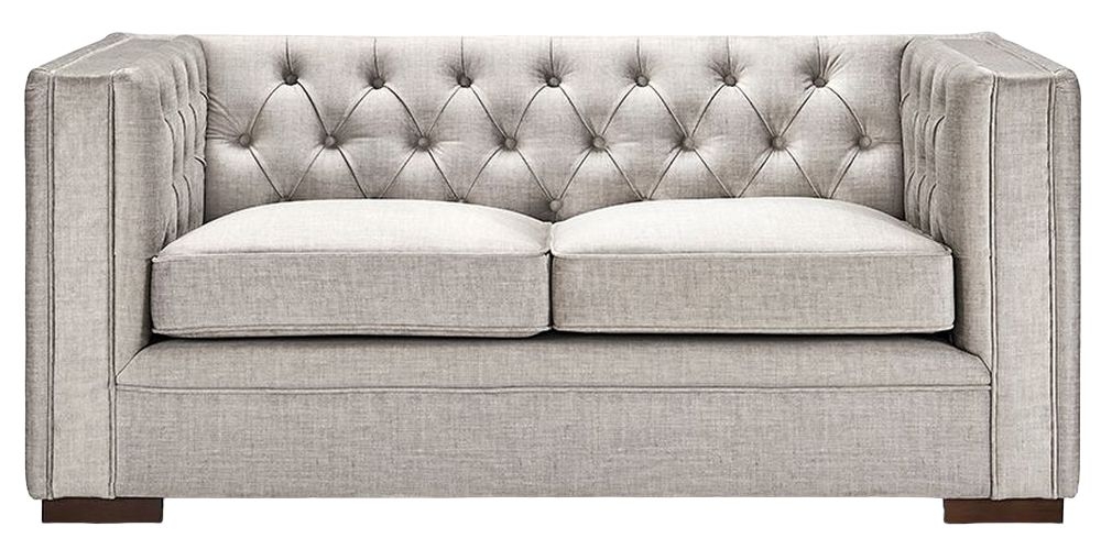 Lancaster Pebble Grey Fabric 2 Seater Sofa