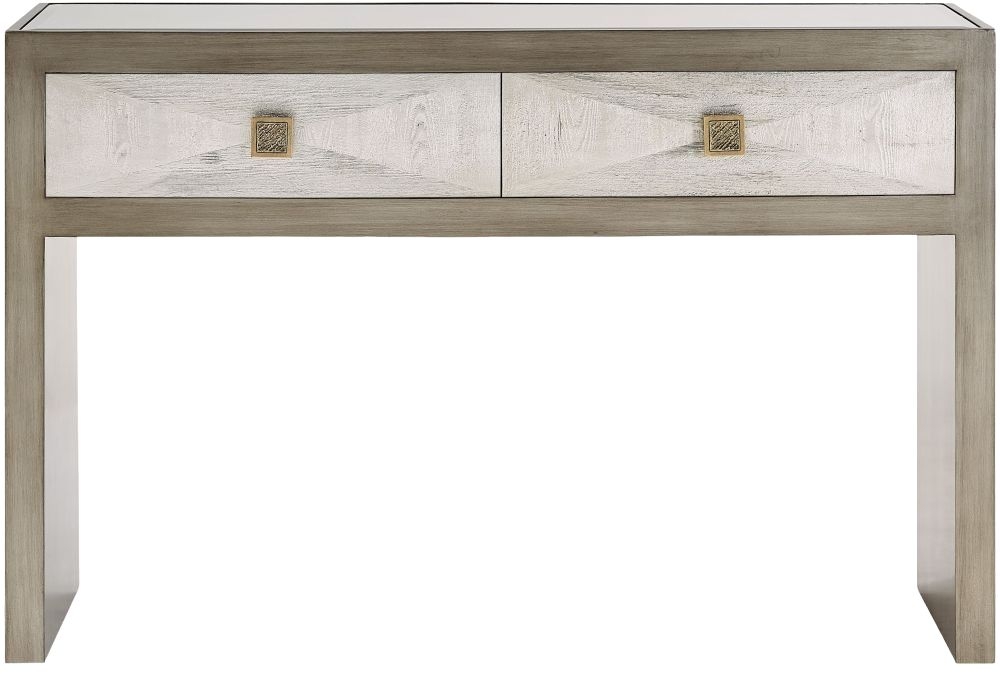 Belfast Console Table With Glass Top