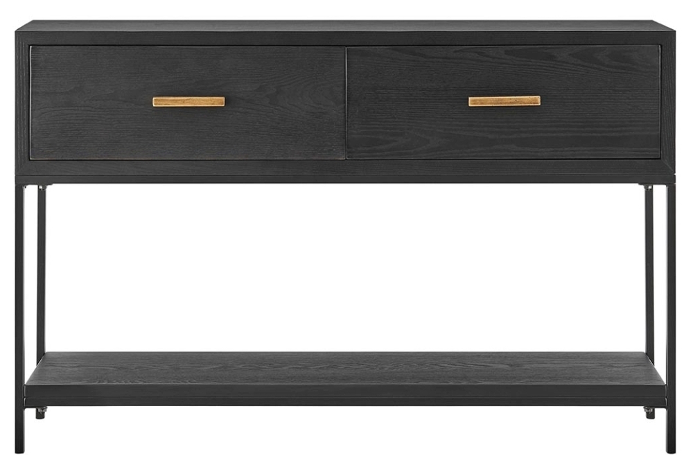 Ricardo Black 2 Drawer Console Table