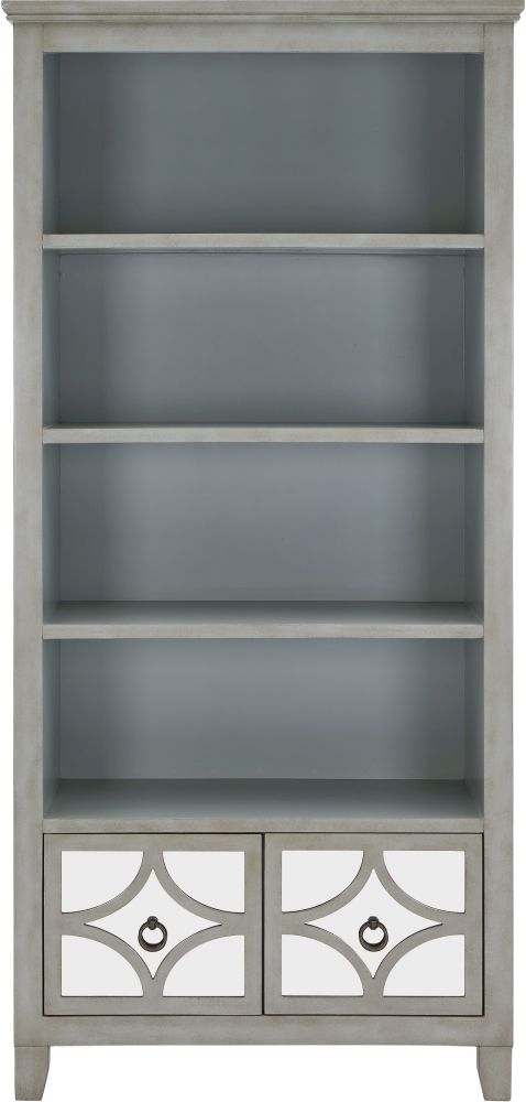 Chester Grey Mirrored Bookcase