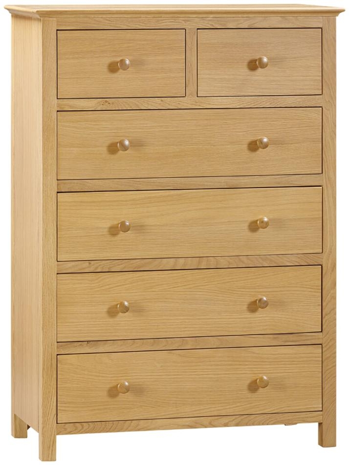 Arlington Oak 2 4 Drawer Chest