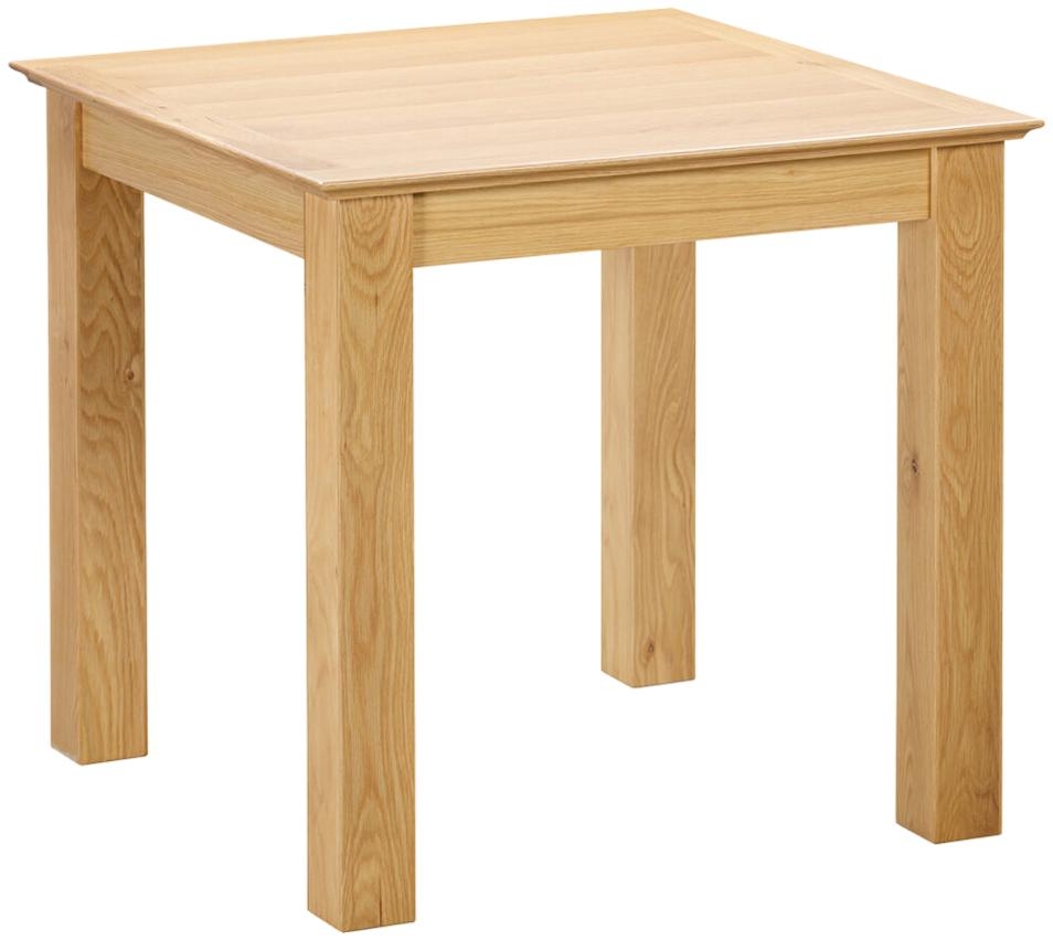 Arlington Oak Round Fixed Top Dining Table