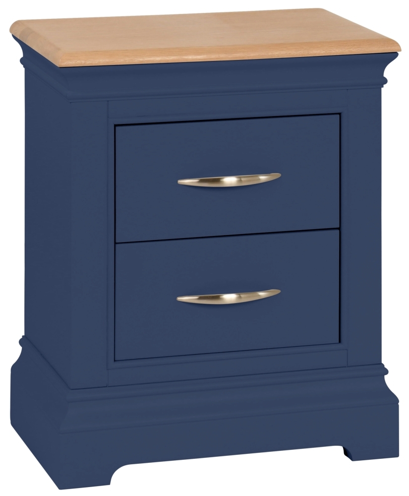 Cobble Electric Painted 2 Drawer Bedside Cabinet