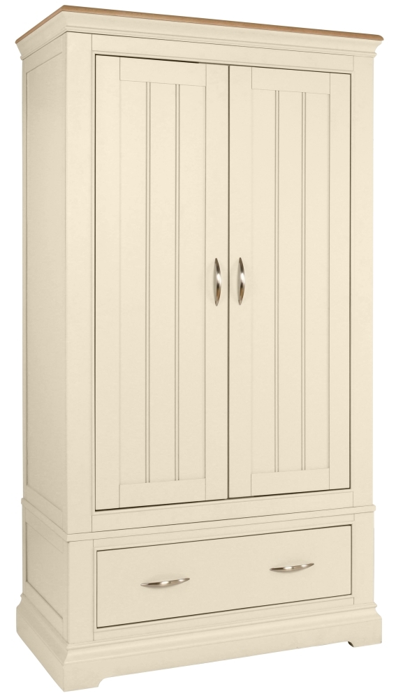 Cobble Ivory Painted 2 Door Double Wardrobe